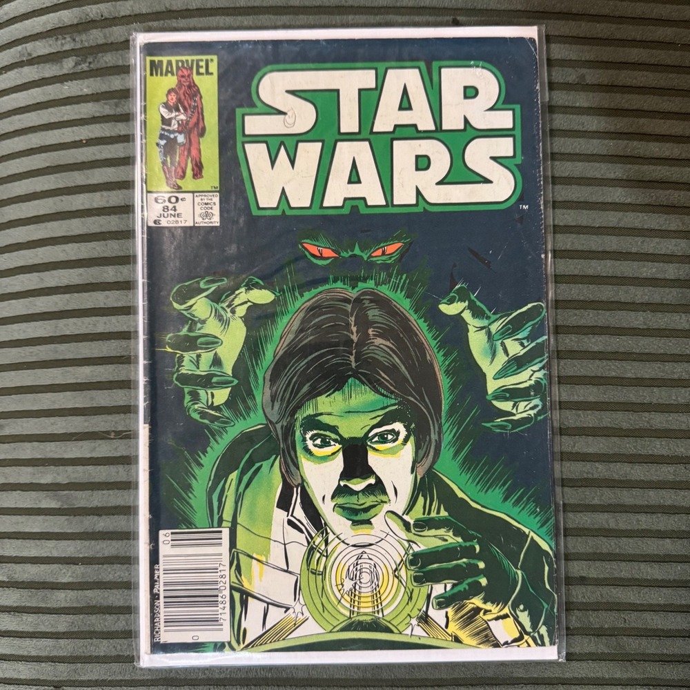 Marvel Star Wars 84 June 1984 Copper Age Newsstand Edition Comic Book Green Art